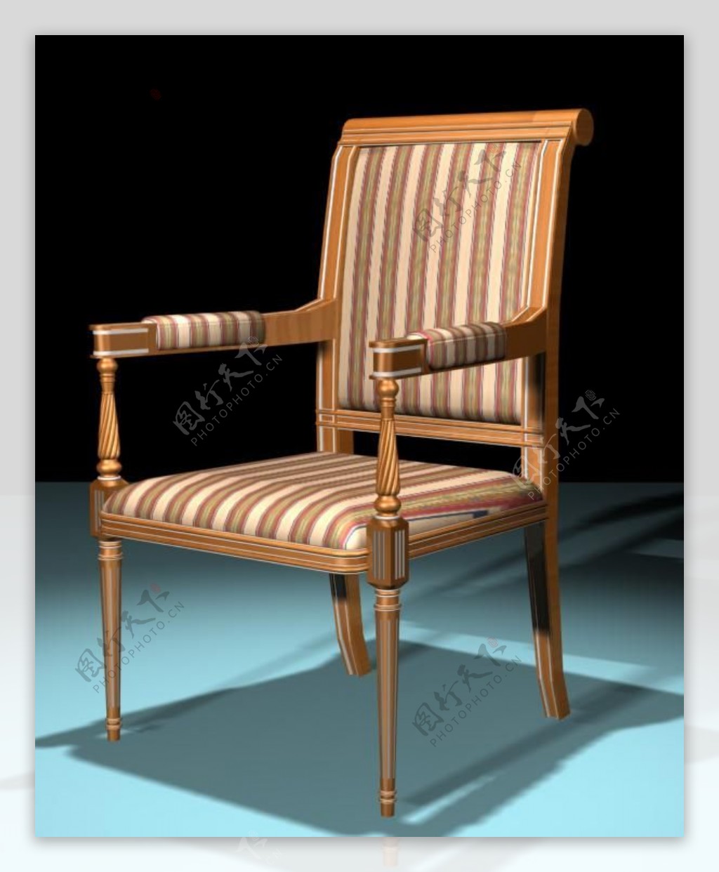 欧式单人椅图片