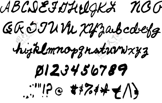 AEZ翠西的手写字体