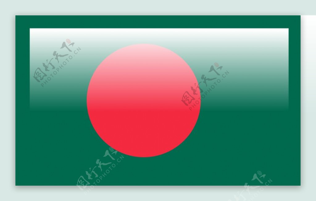有光泽的孟加拉国旗
