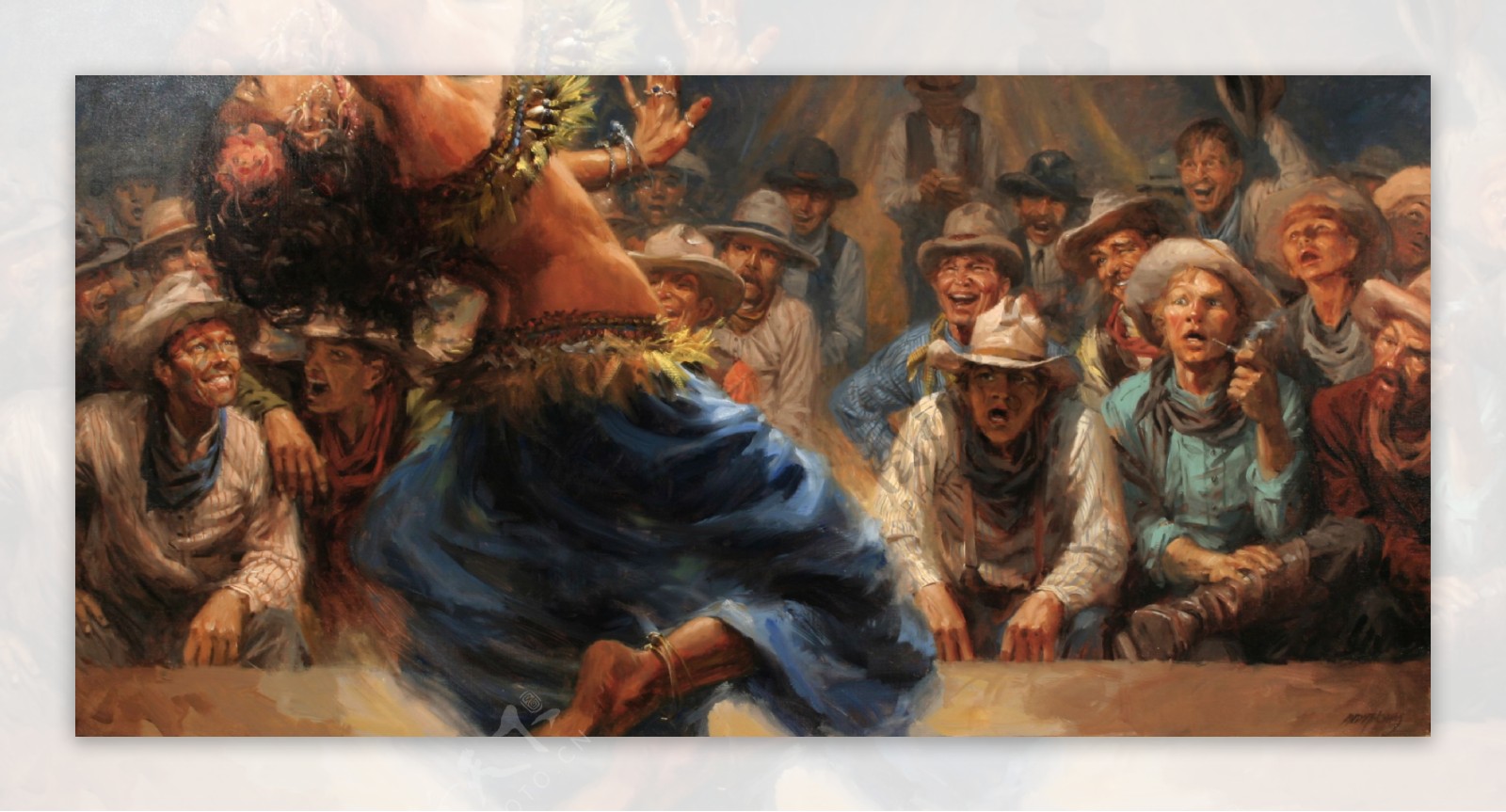 Western363高清西方现代人物油画国外油画人物油画作品