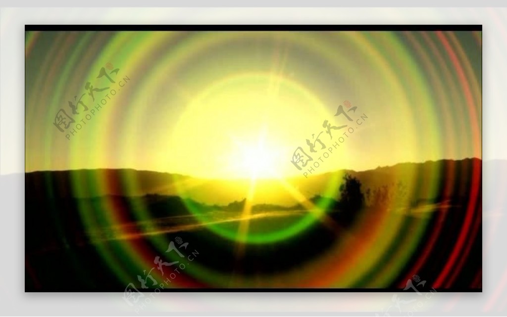太阳眩光视频素材图片