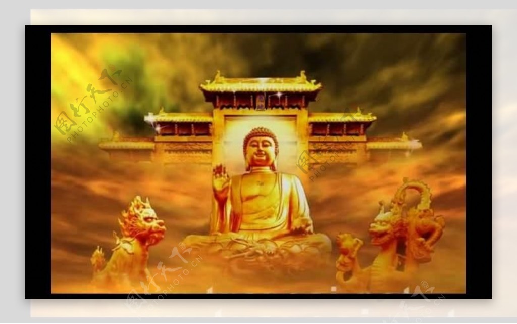 佛教佛祖菩萨视频素材图片