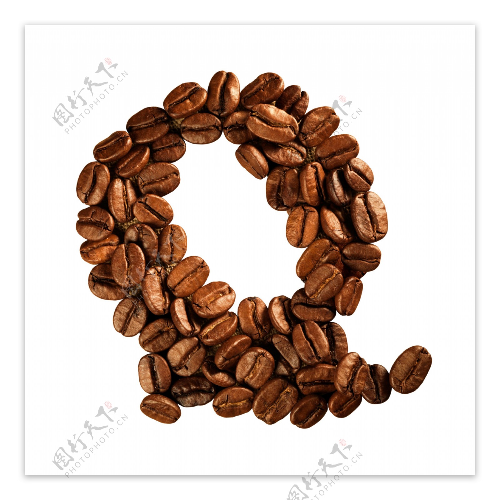 咖啡字母字母设计图片
