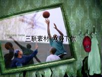 街头篮球PPT模板免费下载