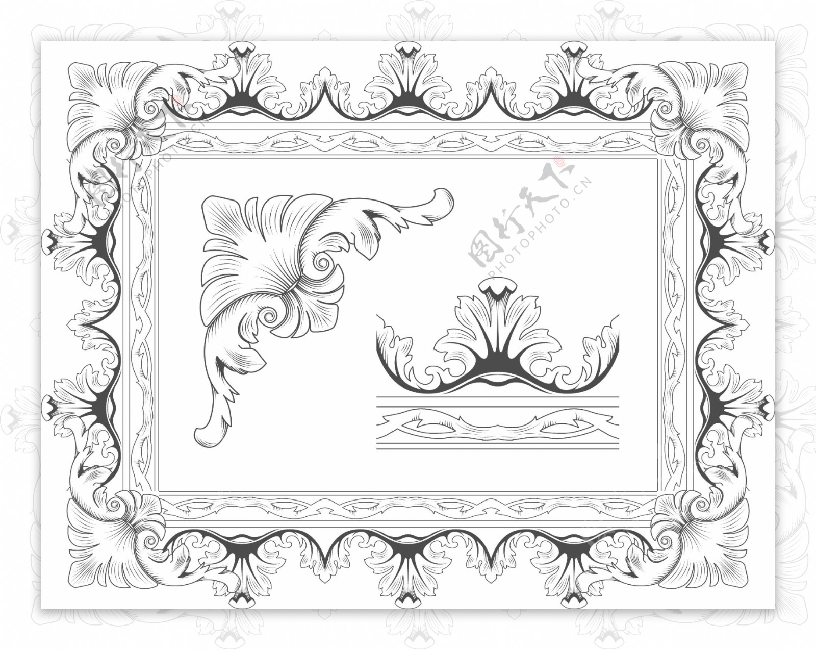 古典花纹欧式花纹边框图片