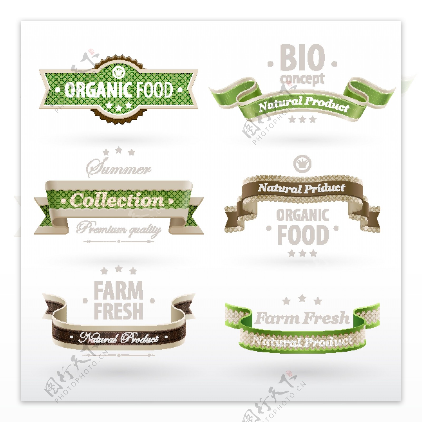 原生态食品标签图片