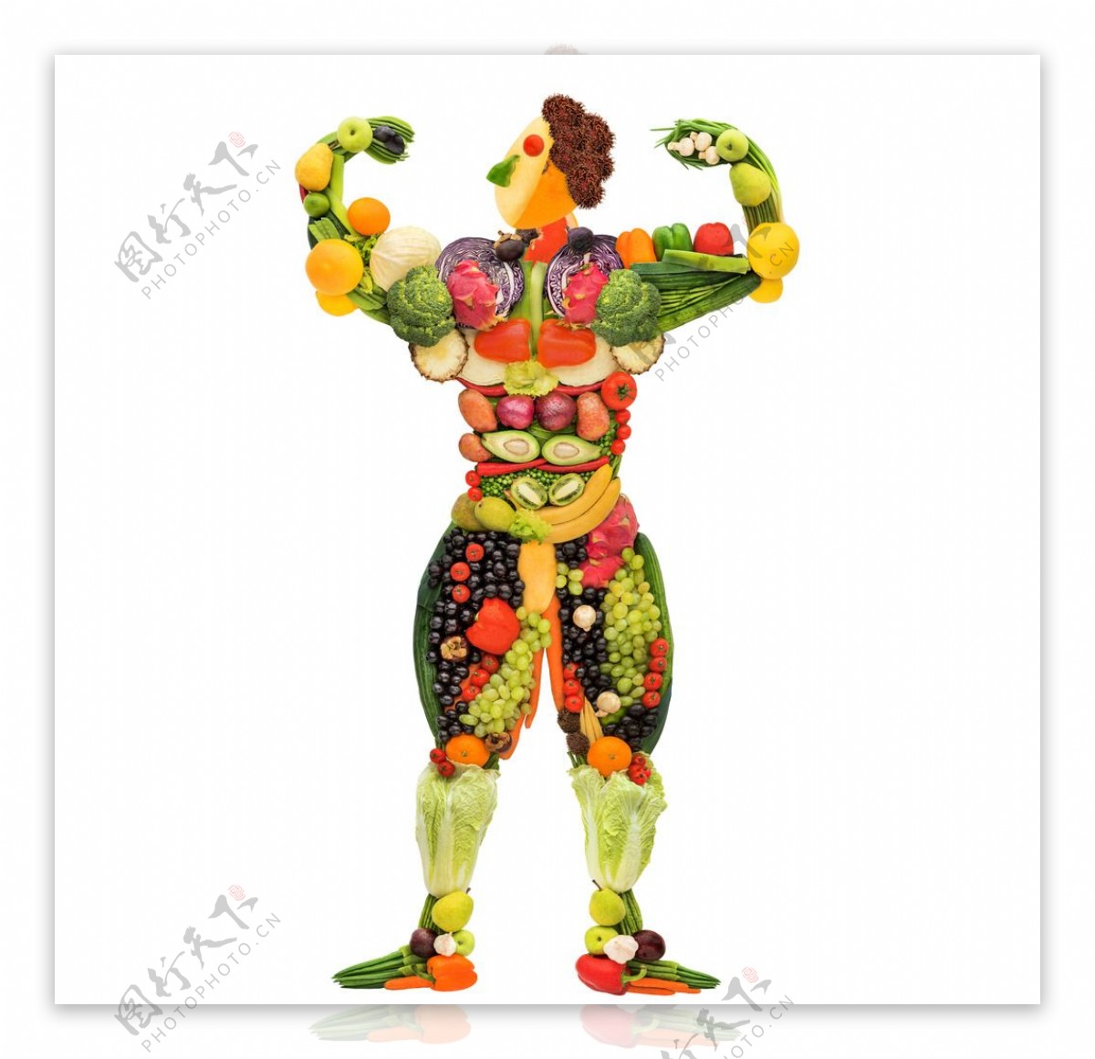 果蔬肌肉男图片