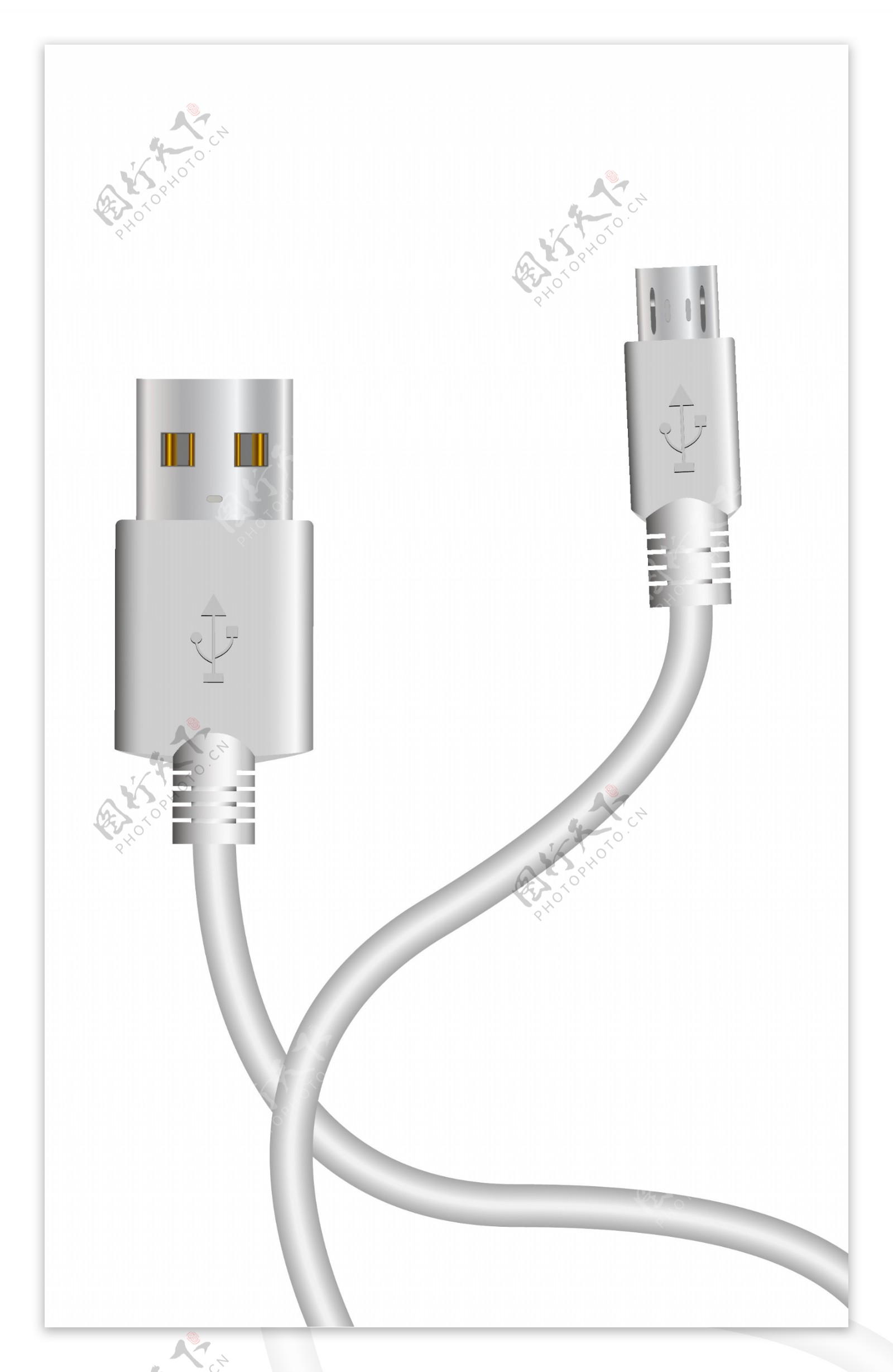 索尼USB数据充电线AI图图片