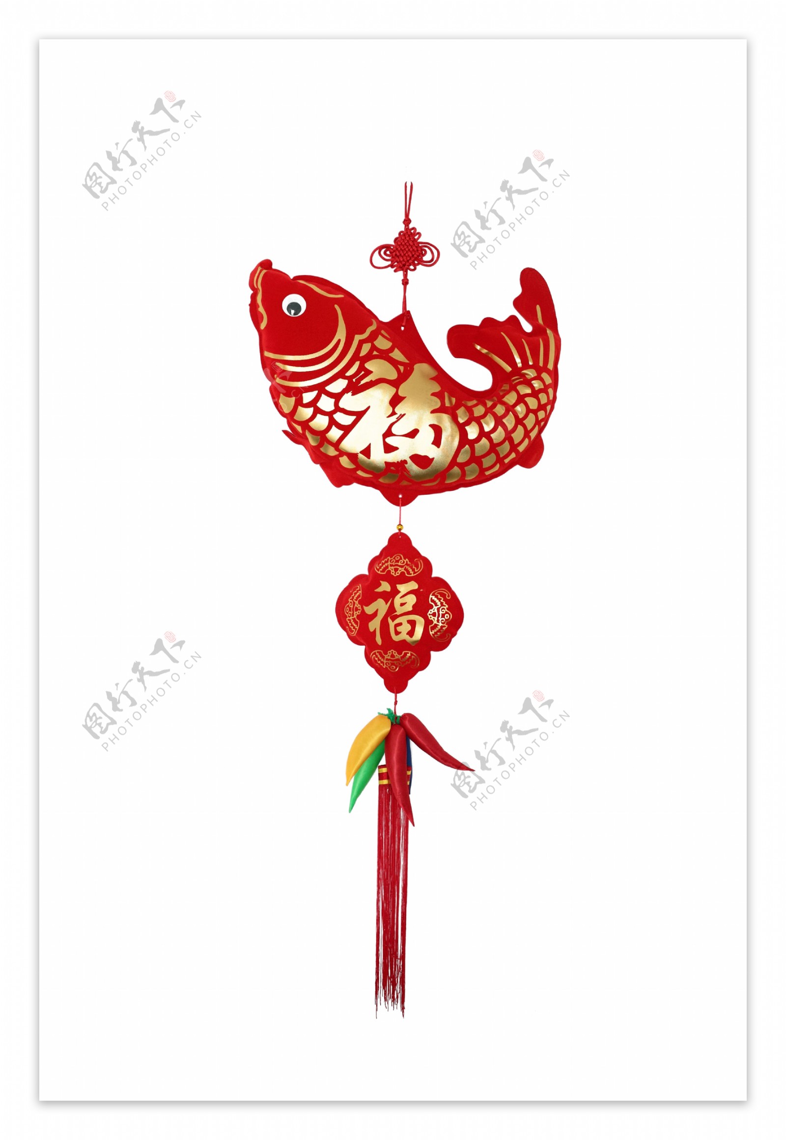 春节挂件福鱼图片