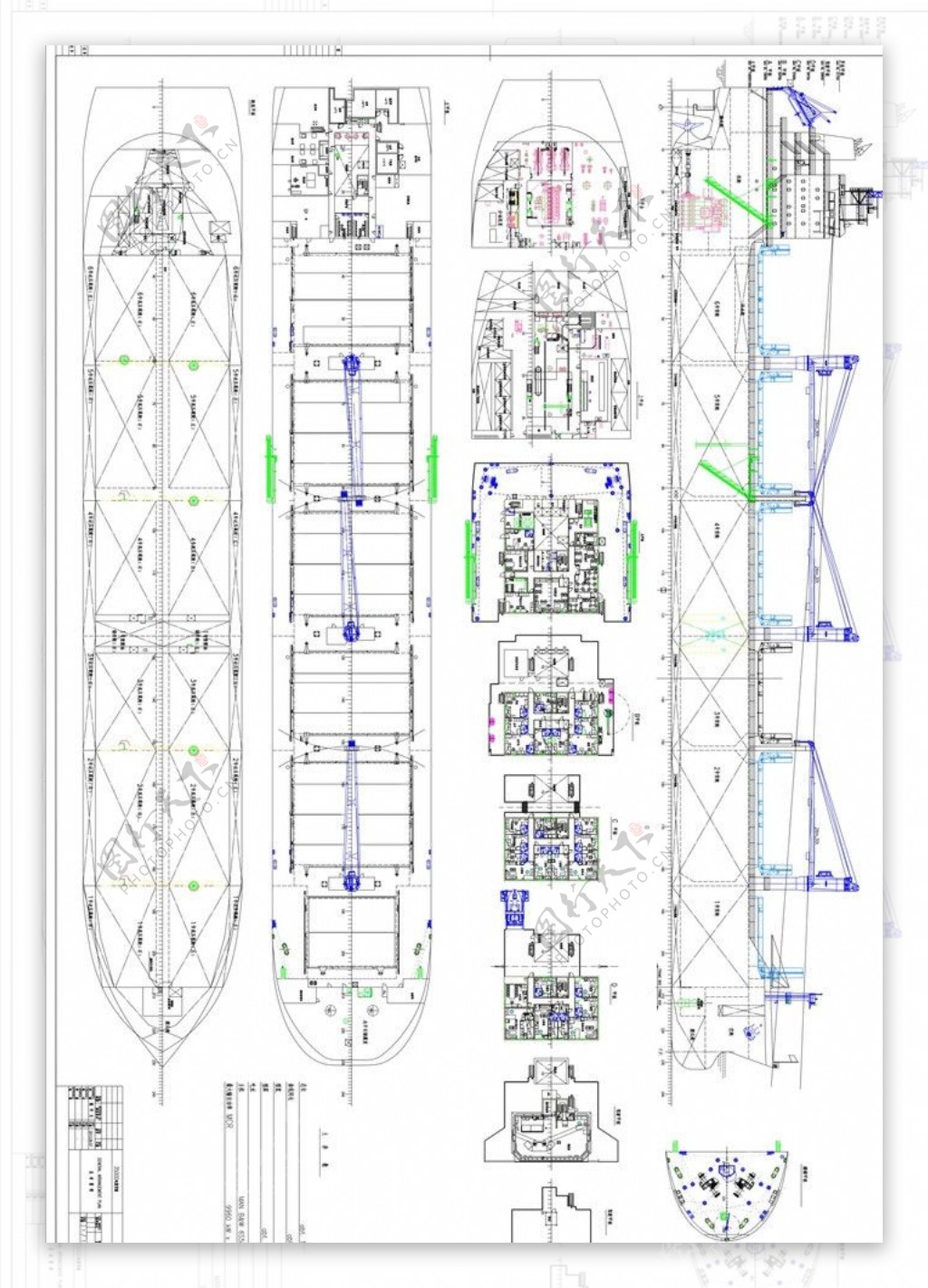 船舶工程图图片