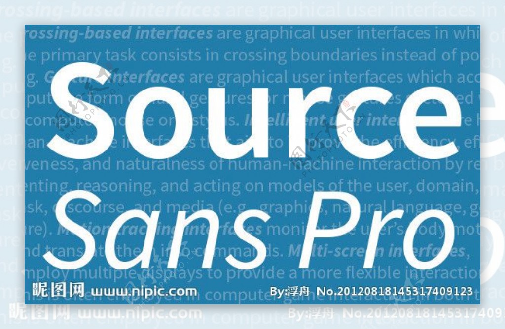Adobe新品字体SourceSansPro