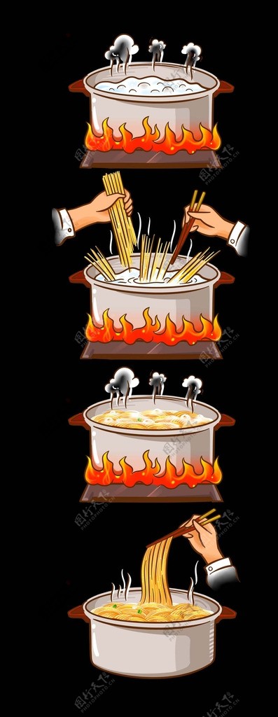 煮面方法图片