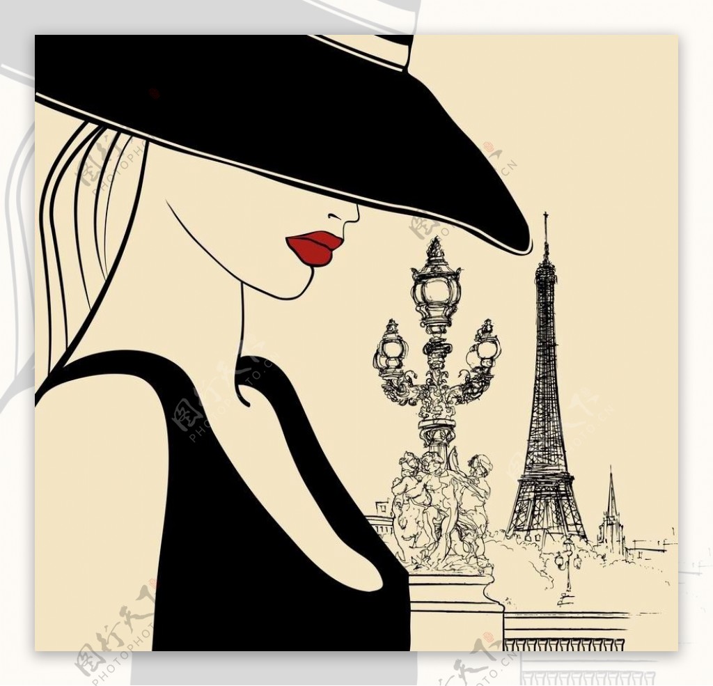 巴黎女郎图片