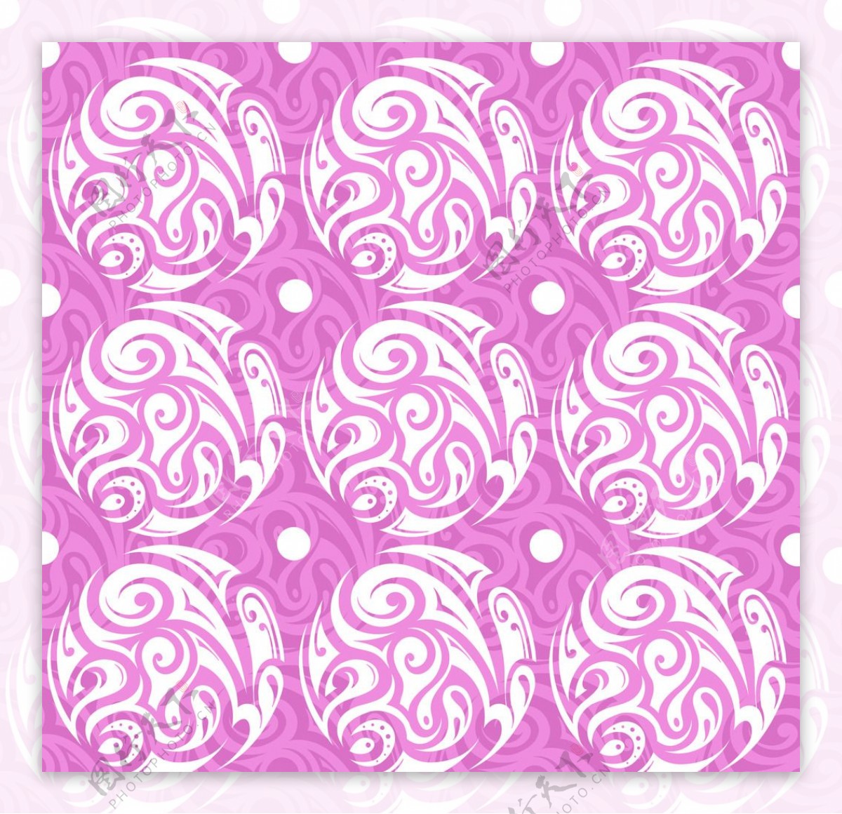 粉色紫色花边底纹背景图片