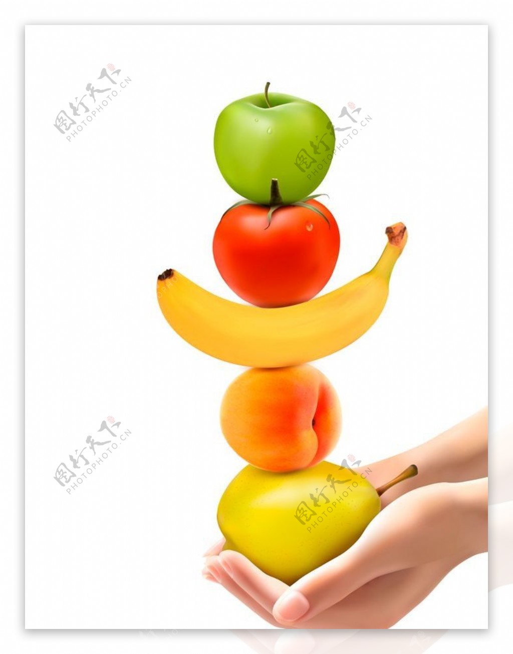 苹果香蕉桃子图片