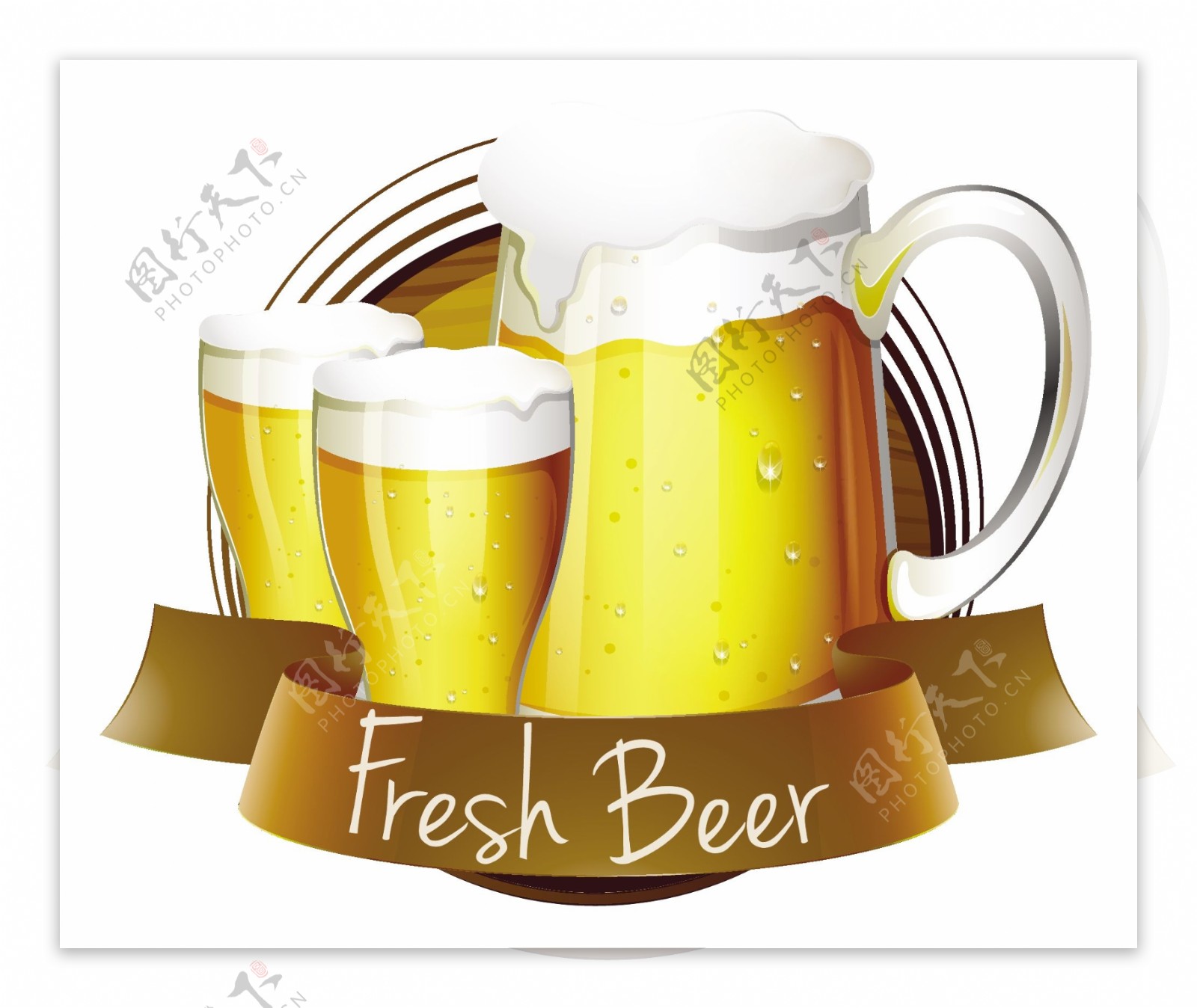 啤酒商标标签设计图片