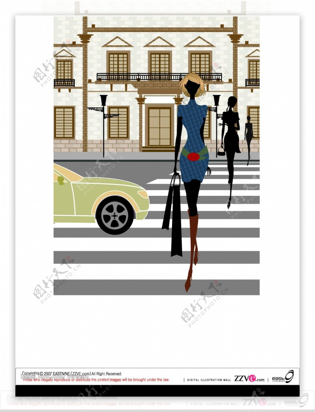 街头时尚女性图片