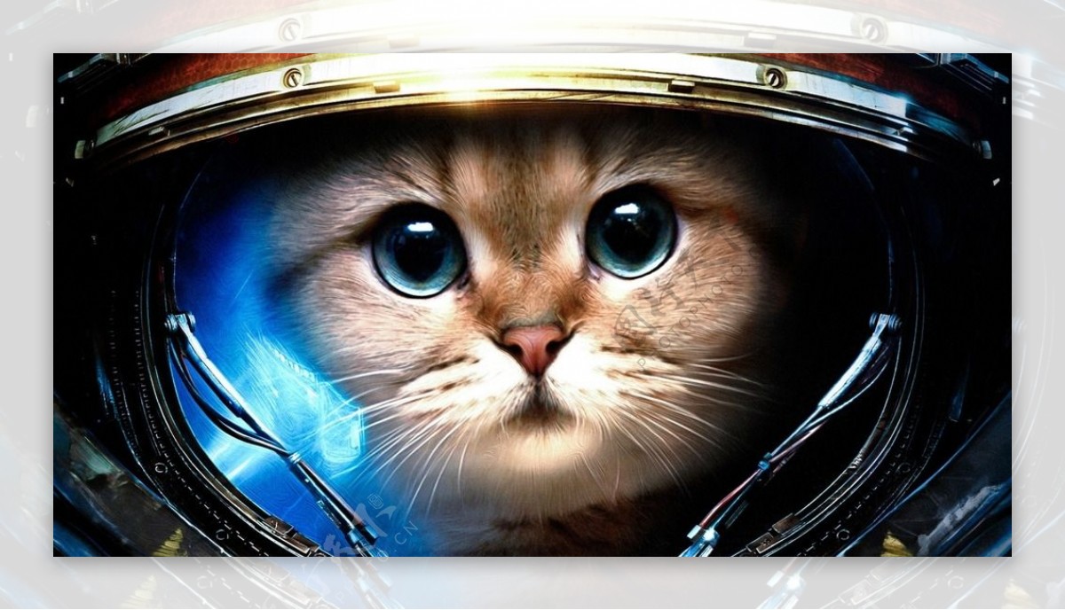猫咪宇航员图片