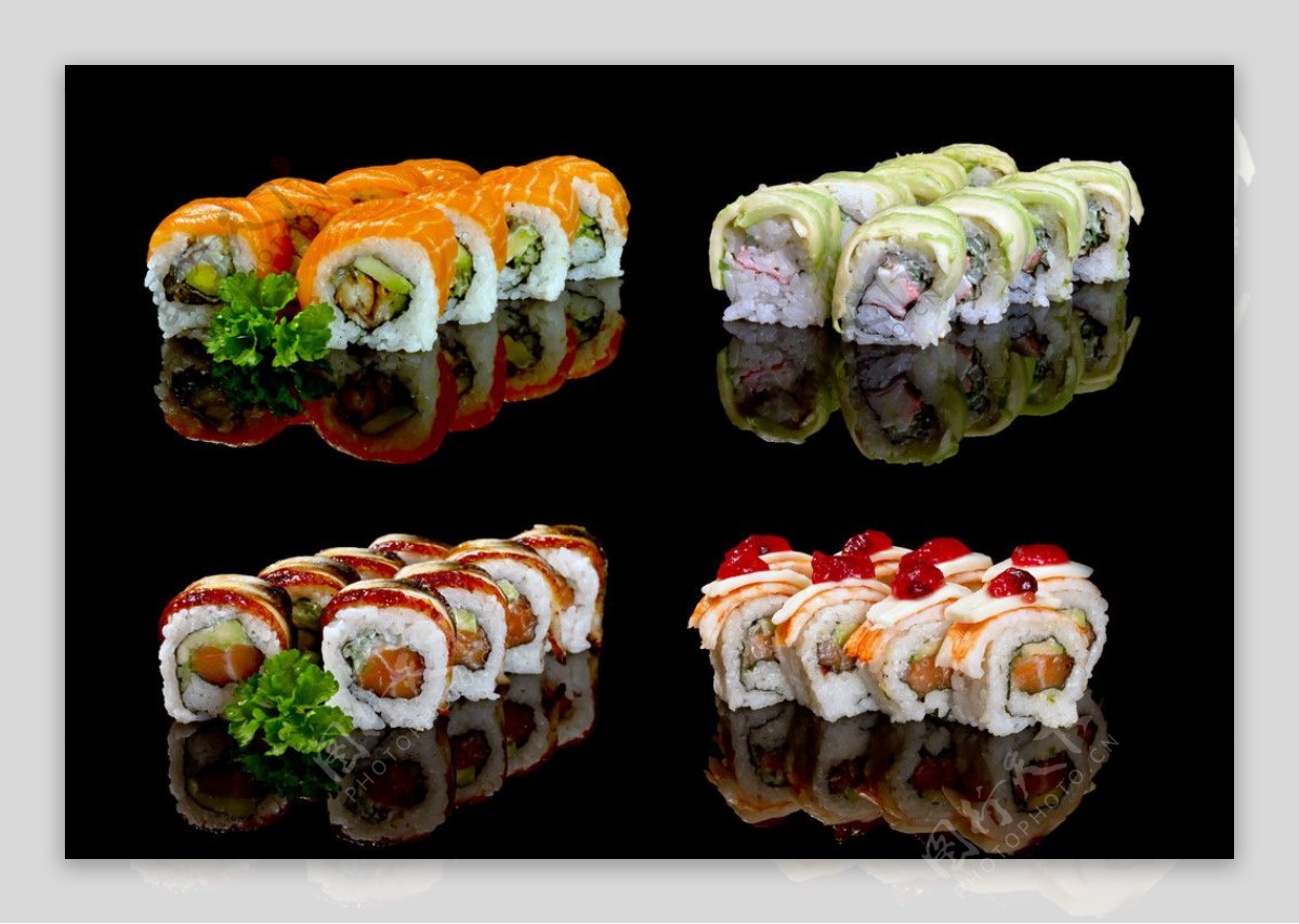 日本海鲜寿司刺身美食摄影图片