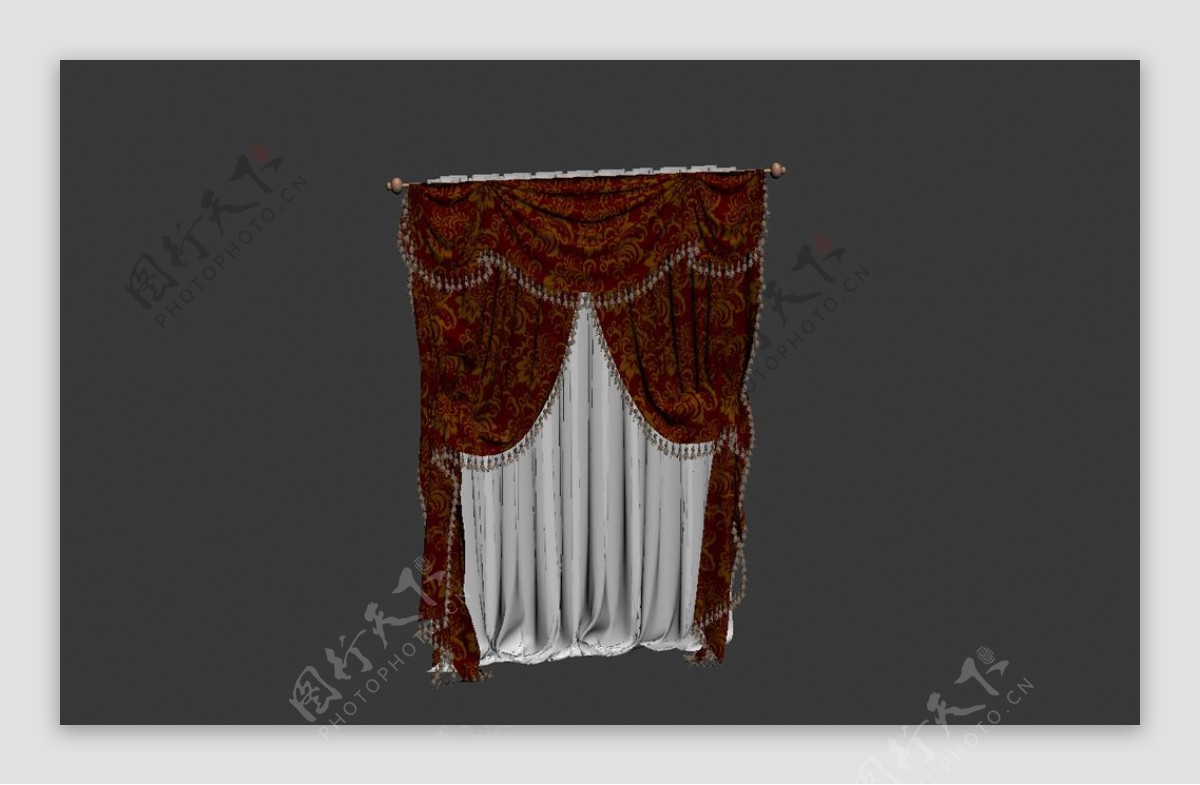 欧式古典窗帘图片