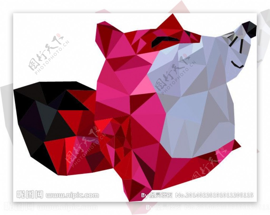 几何色块创意搜狐狐狸图片