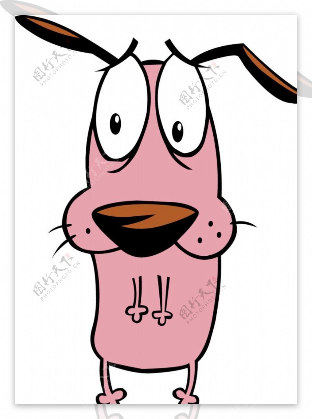 达拉耳朵的小狗卡通图图片