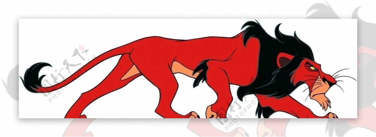 卡通动漫人物狮子王刀疤狮子图片