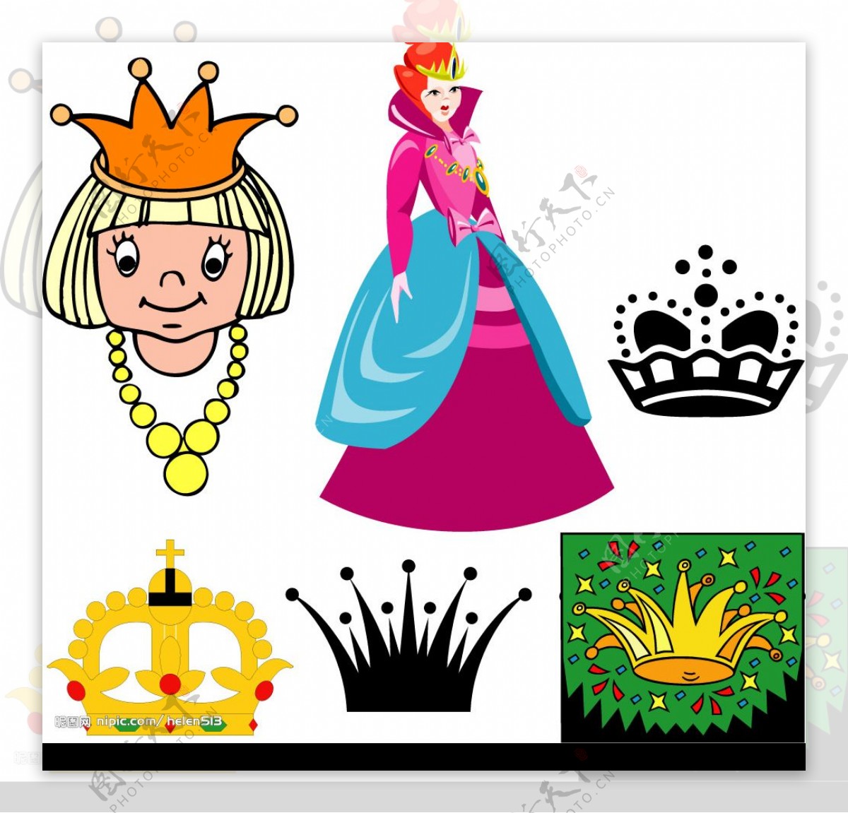公主与王冠图片