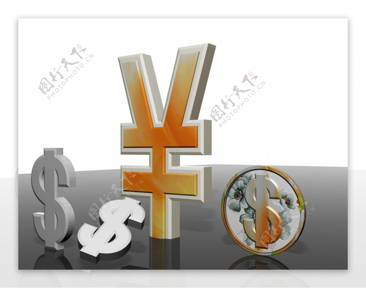 3D金融符号图片