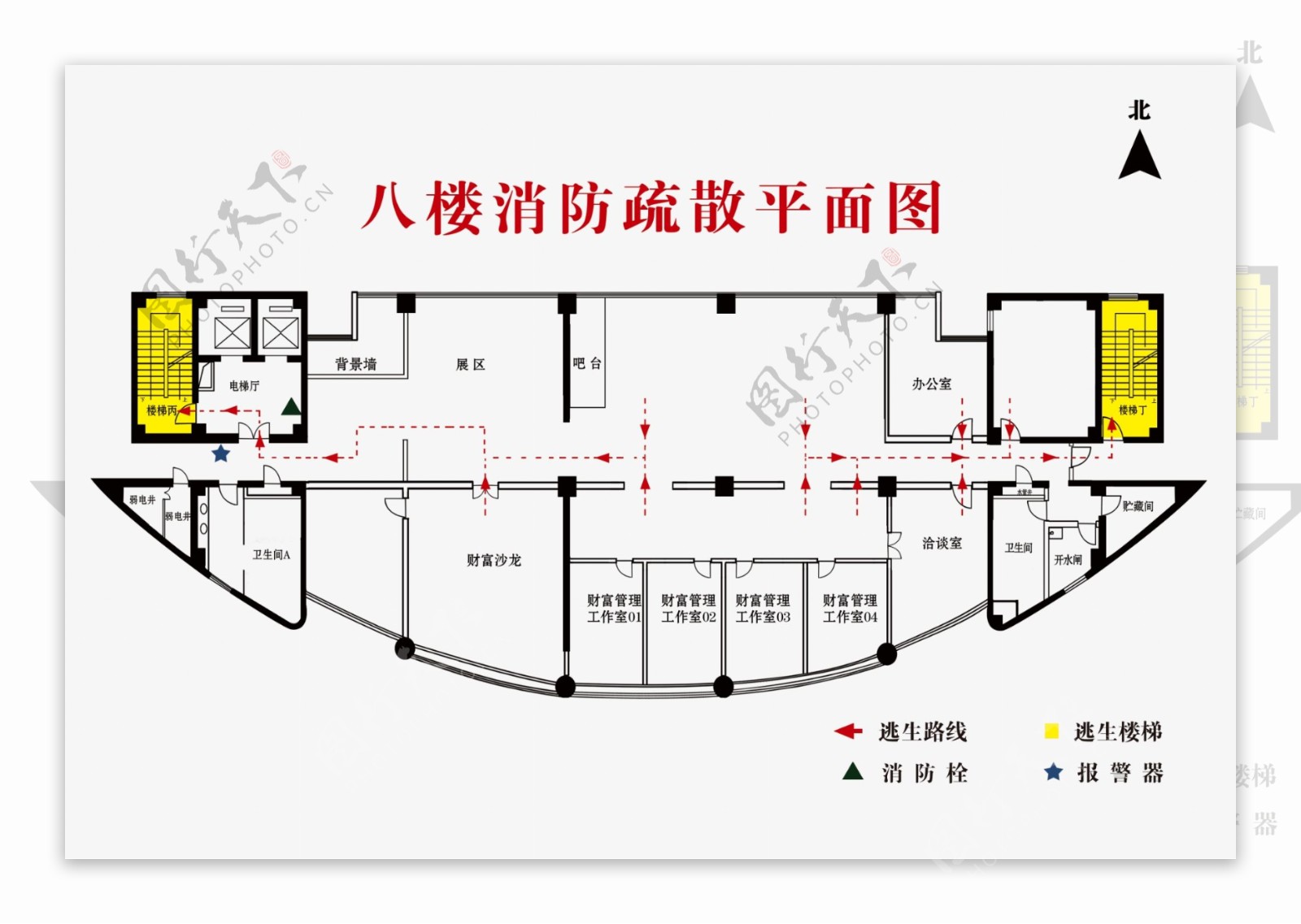 消防平面图图片