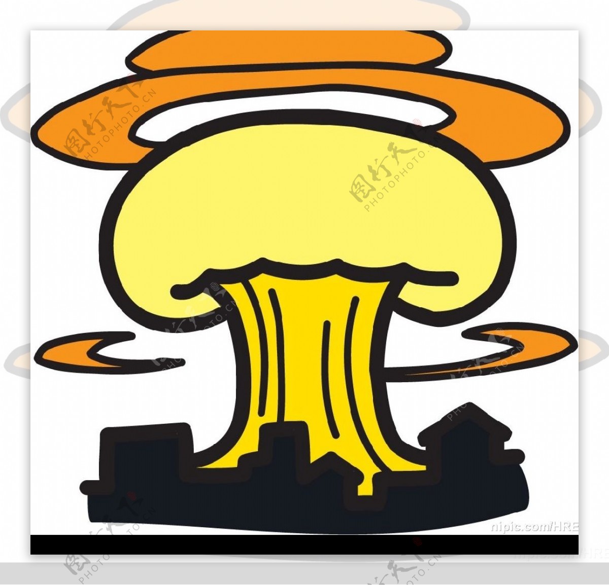 原子弹爆炸漫画图片
