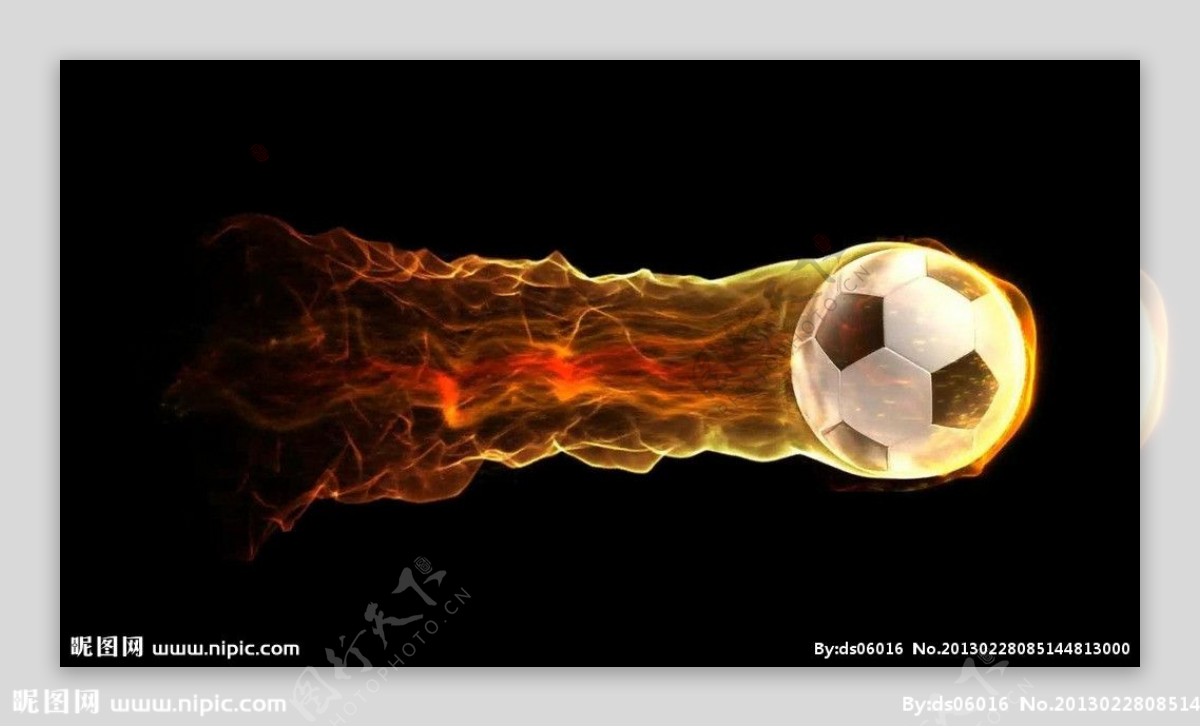 LED屏幕视频素材火焰足球