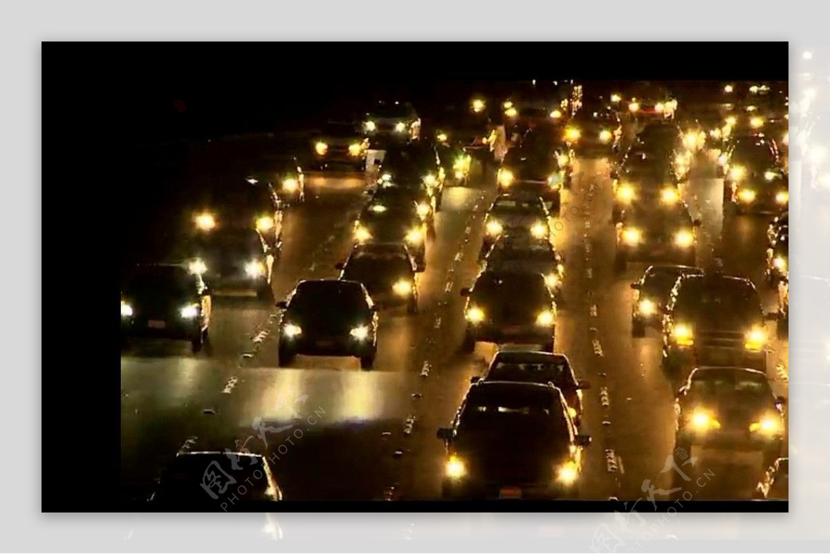 车辆夜景视频素材