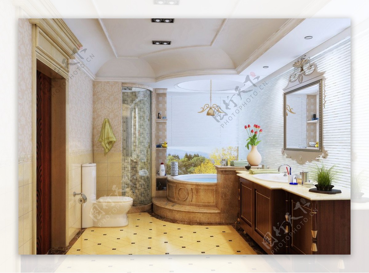 欧式浴室图片