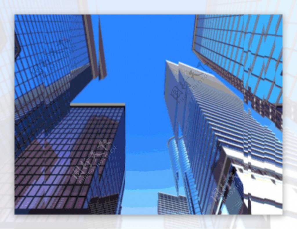 极品影视级视频素材金融数字城市高楼大厦
