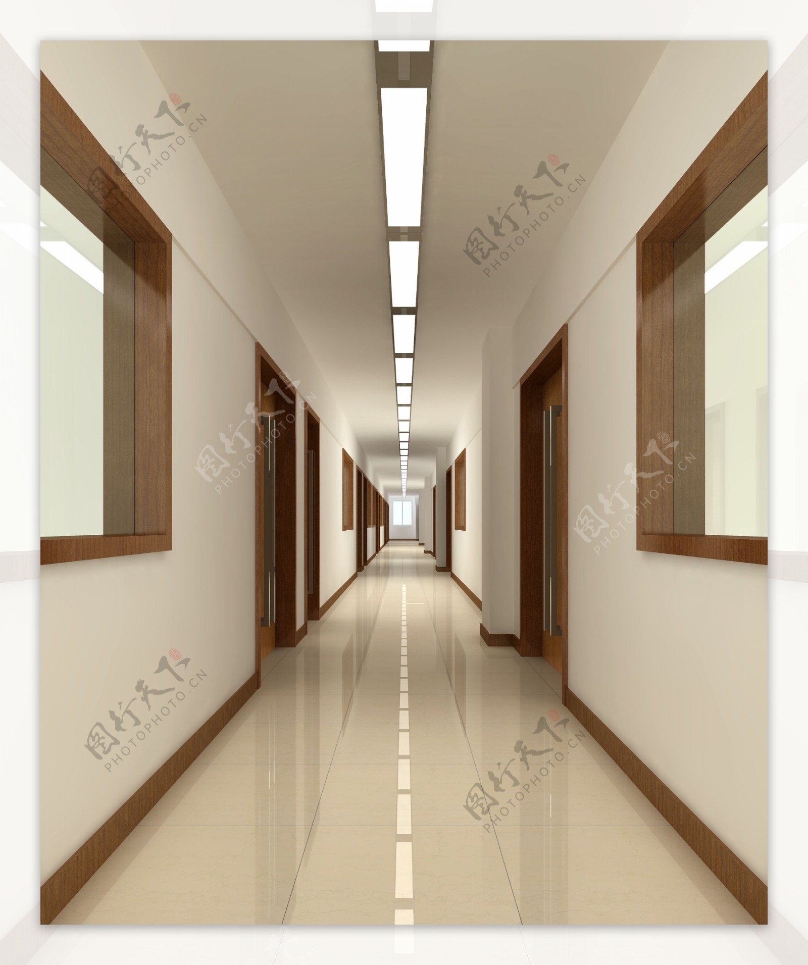 走廊效果图图片