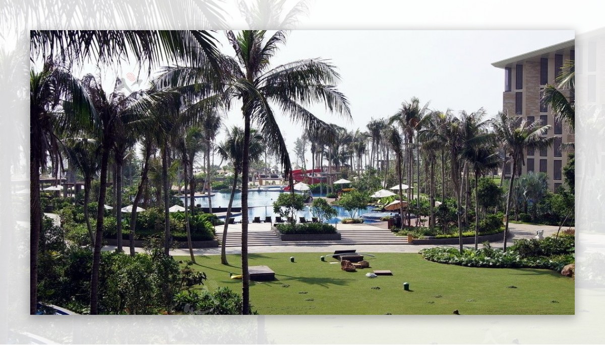 海南酒店园林图片