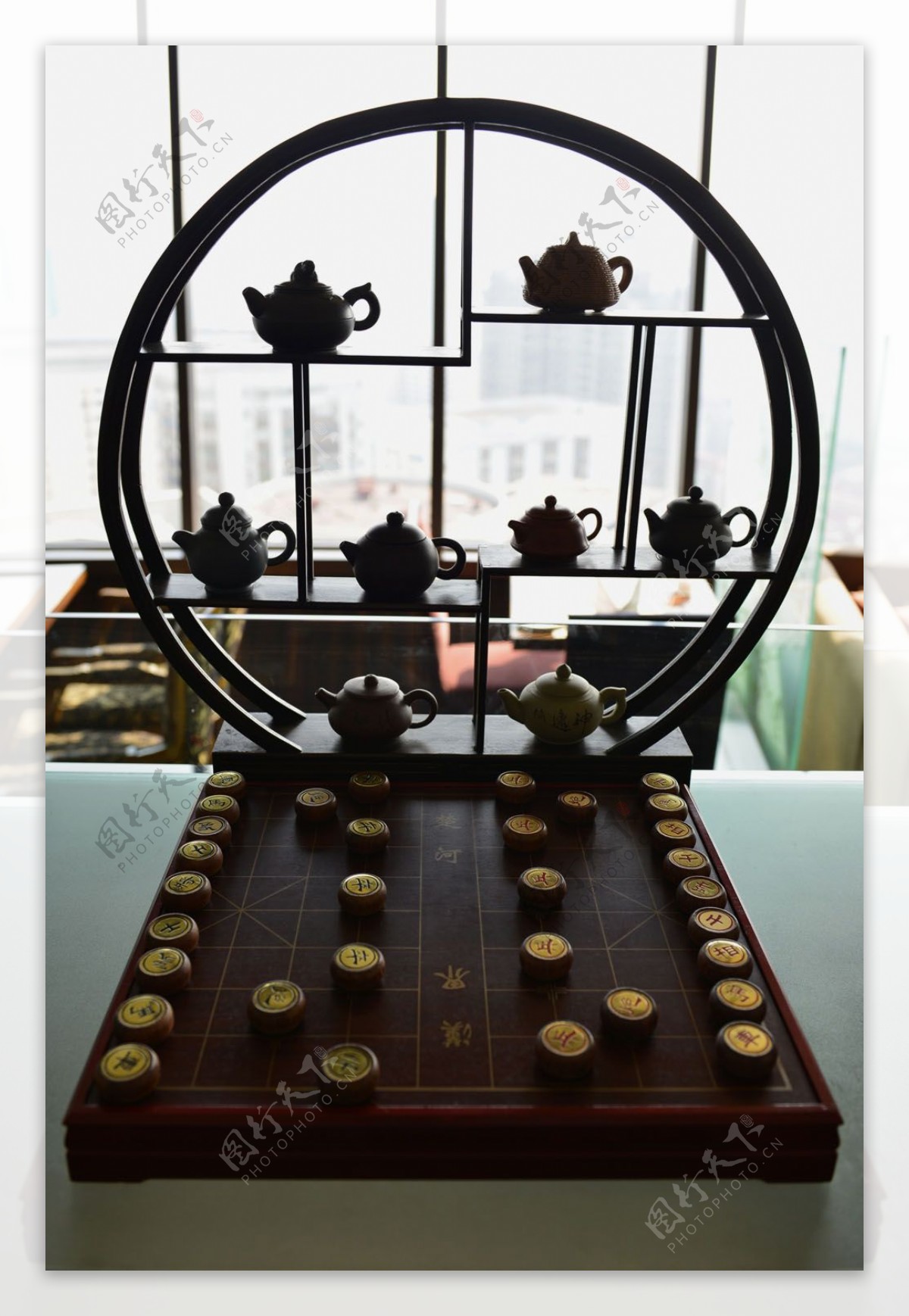 茶壶和中国象棋图片
