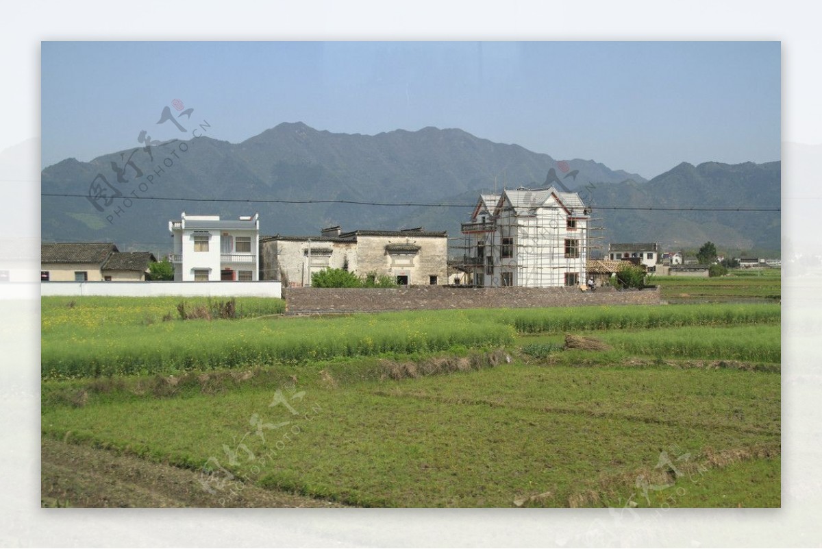 黟县农村新旧住宅图片