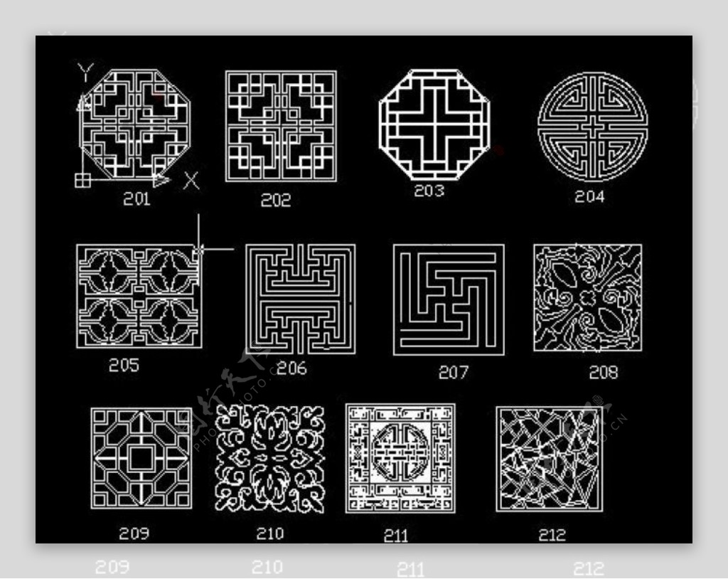 花窗雕刻图片