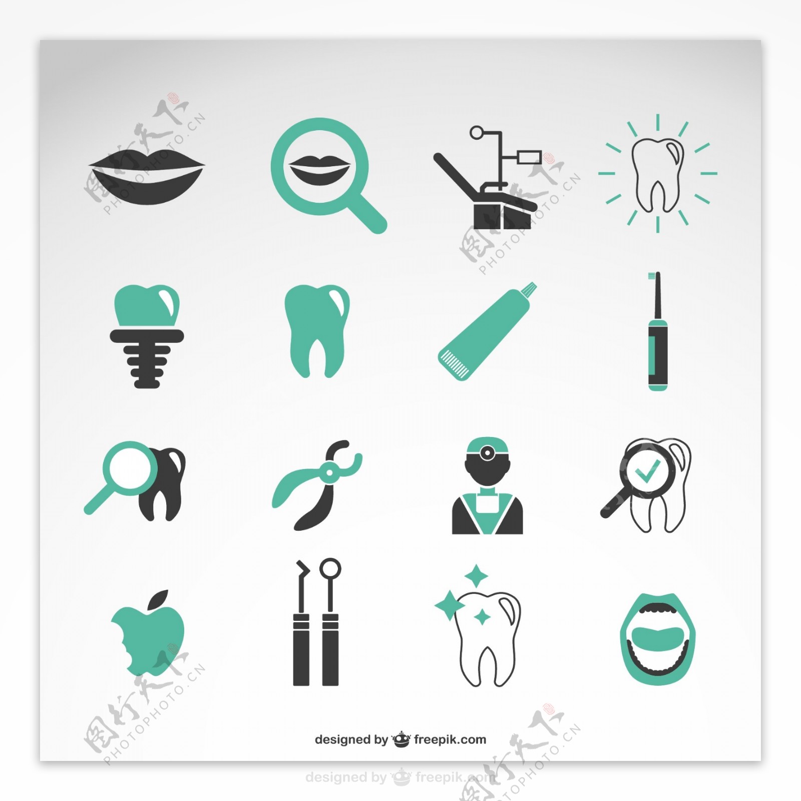牙科图标素材图片
