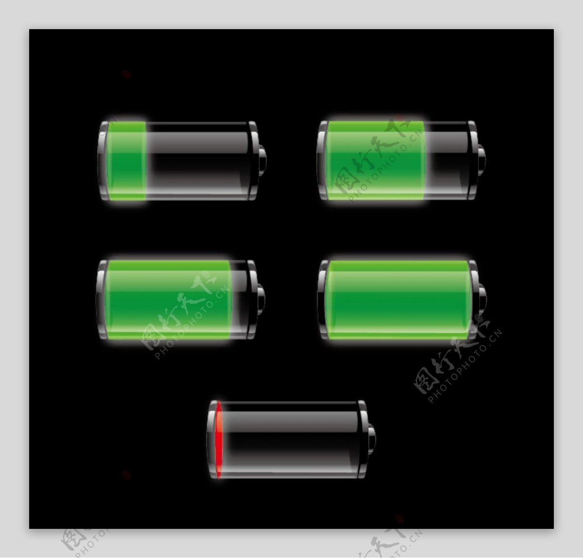 Iphone苹果电池充电图标图片