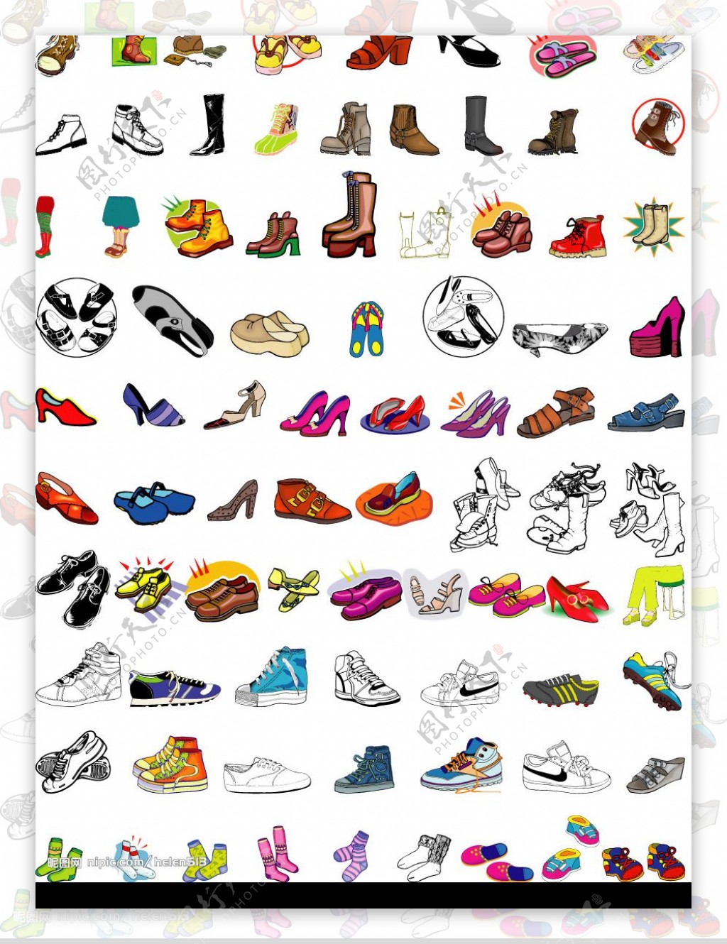 各类鞋子祙子图片