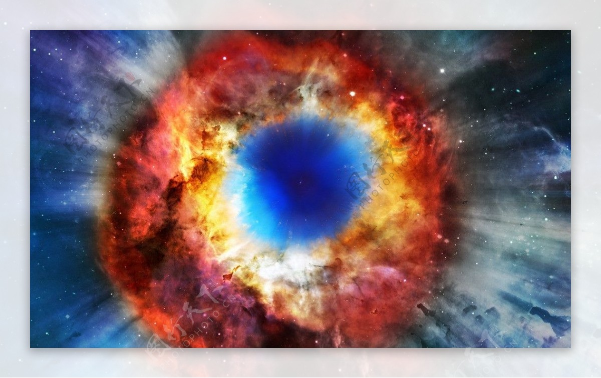 红矮星星空爆炸场面图片