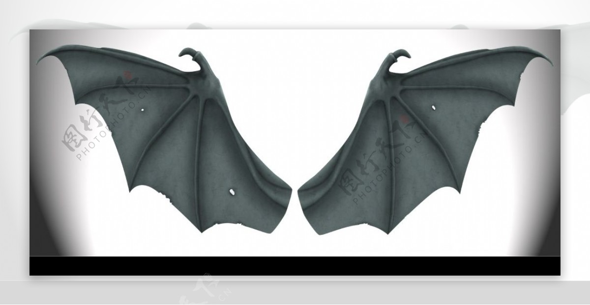 蝙蝠翅膀psd分层素材图片