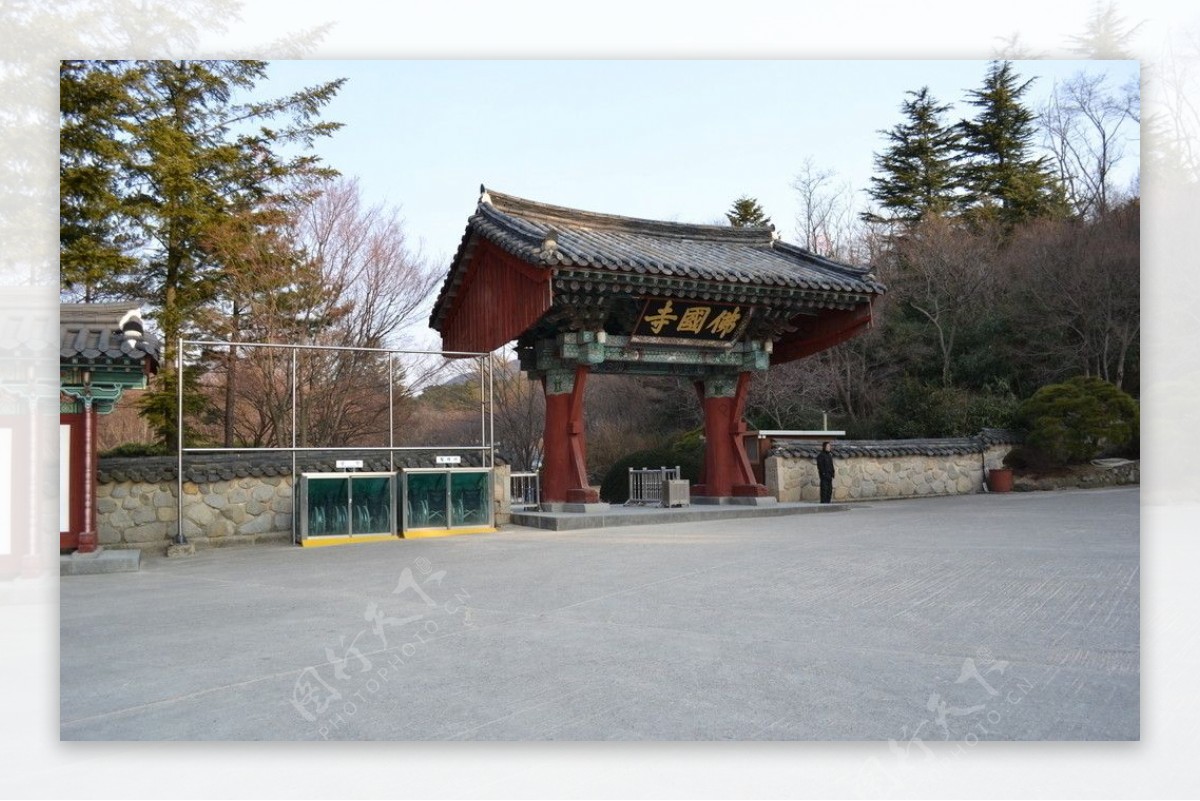 韩国佛国寺门图片