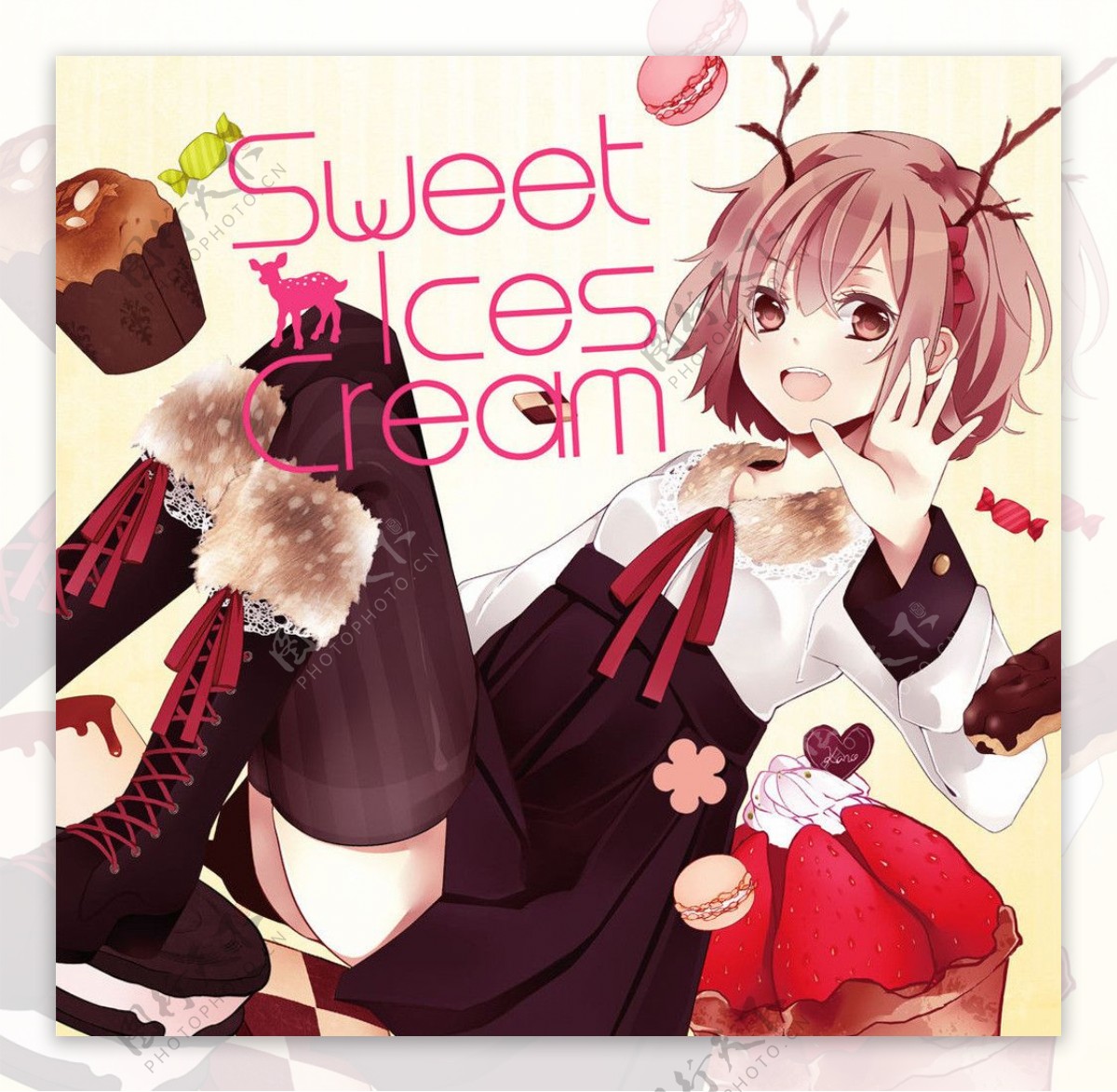 sweeticescream鹿角冰淇淋图片