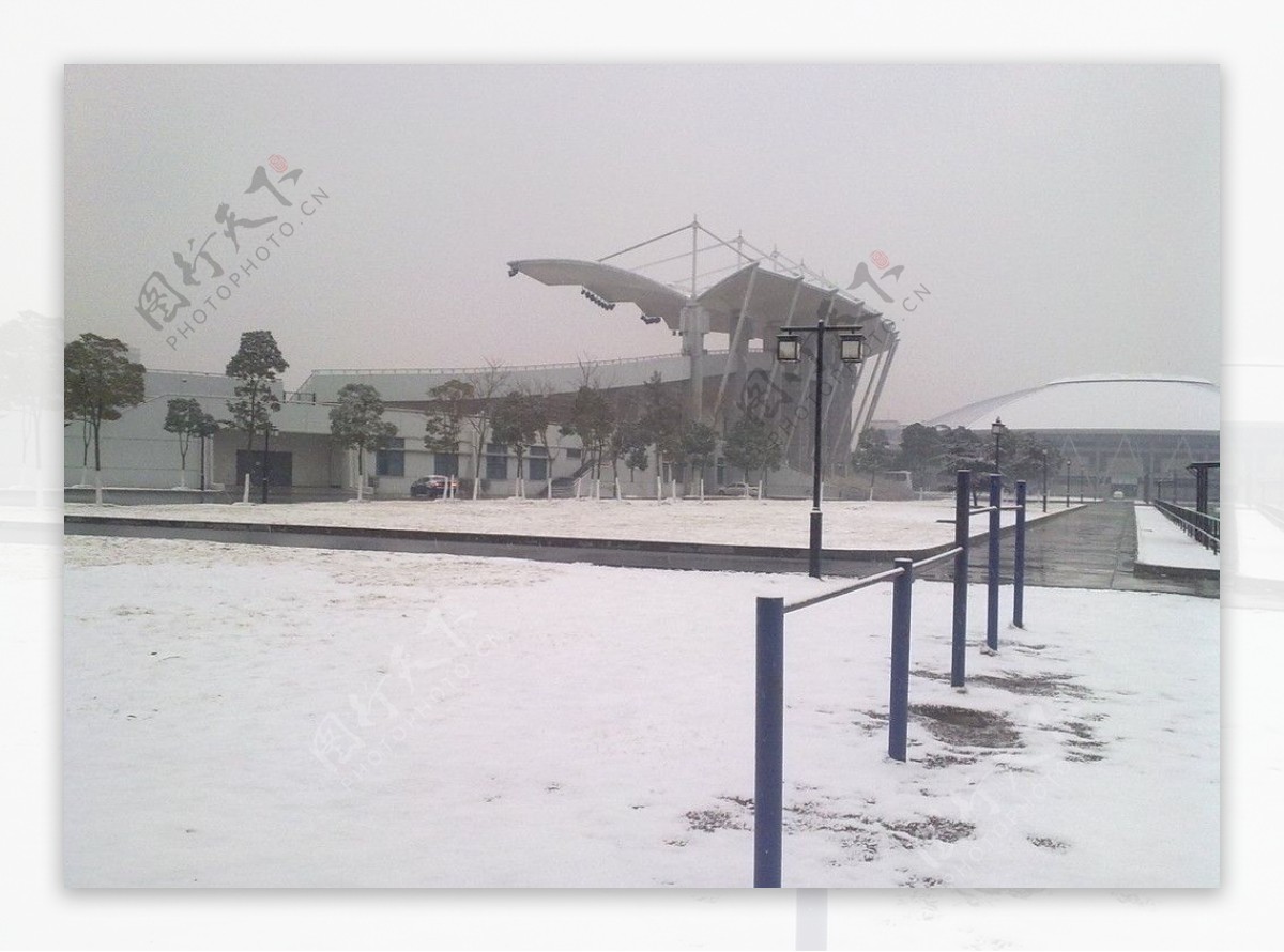 江南大学雪景图片