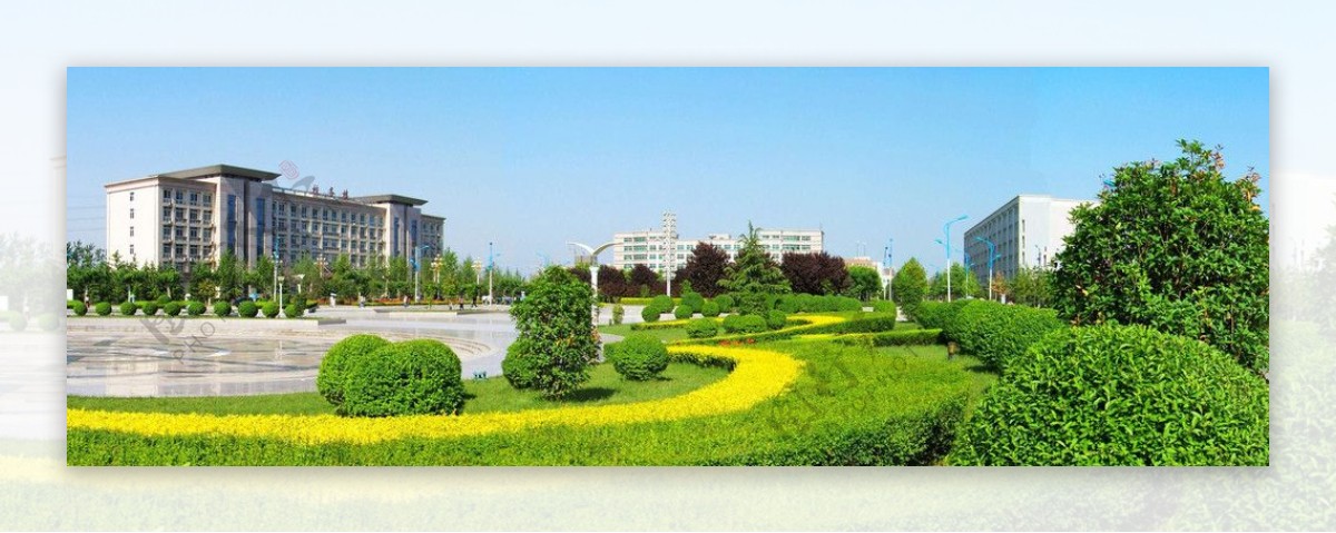 陕西师范大学校园风景新校区图片
