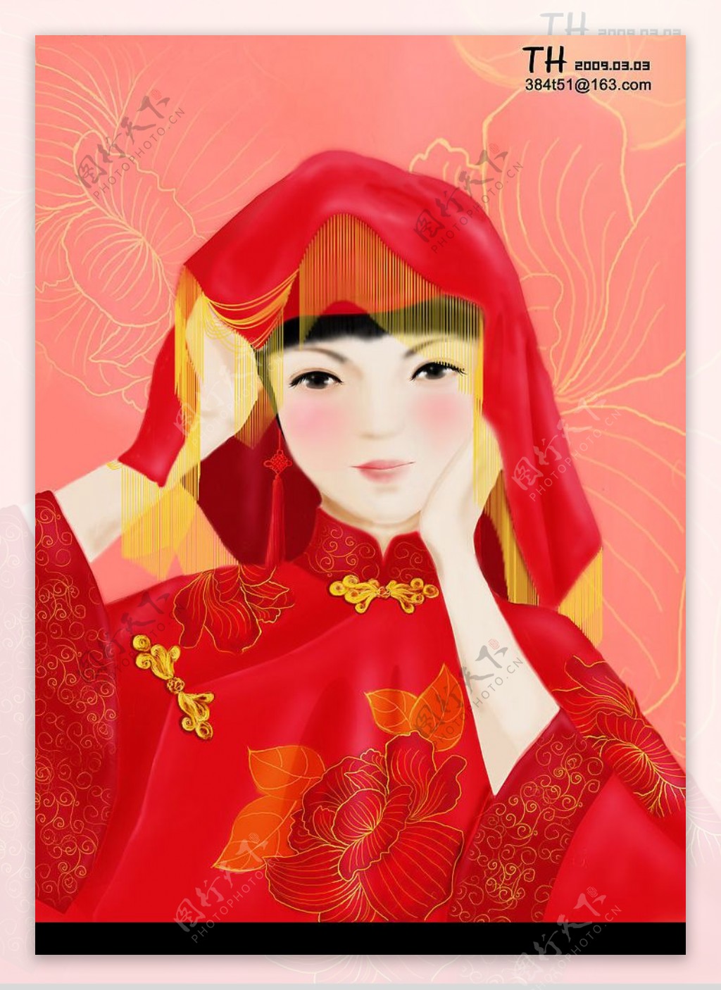 中国古典新娘图片